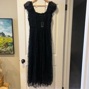 Doen Pamelina Lace Dress Black Size Medium